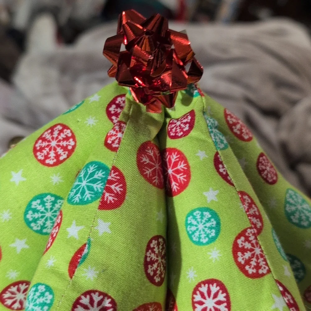 Vintage 3D‎ Stuffed Fabric Christmas Tree – Handmade Holiday Décor